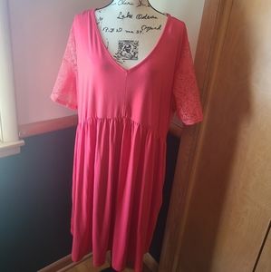 Plus Size Dress with Flutter Sleeves NWT